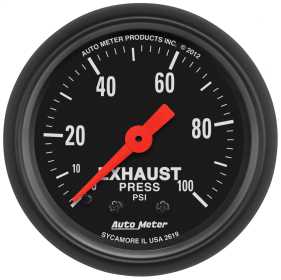 Z-Series™ Exhaust Pressure Gauge 2619